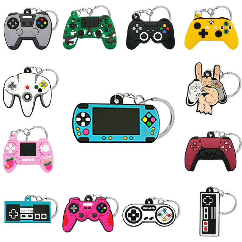 Gaming Console Keychain - 1PCS แฟชั่นพวงกุญแจแต่ละเกมเครื่อง Key อุปกรณ์เสริมห่วง Mini การ์ตูน