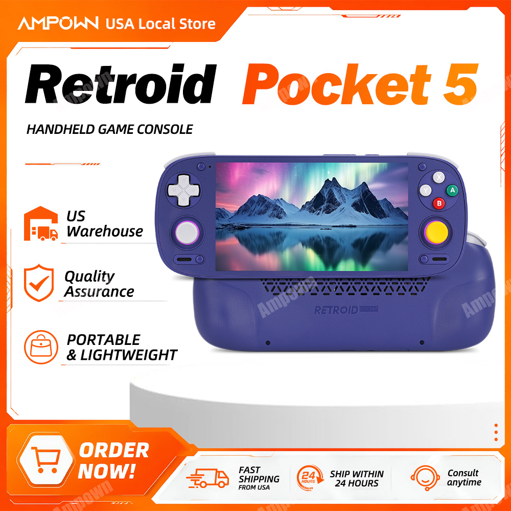 Gaming Console Under 5000 - Retroid Pocket 5 RP5 เครื่องเล่นเกมพกพาหน้าจอ AMOLED