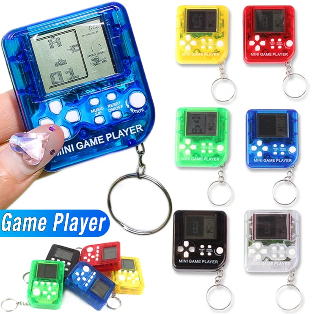 Gaming Console Keychain - เครื่องเล่นเกมพกพาขนาดเล็กแบบคลาสสิก เกมอิเล็กทรอนิกส์แบบพกพา คอนโซลเกมสำหรับเด็ก ของเล่นเสริมพัฒนาการ ของขวัญ