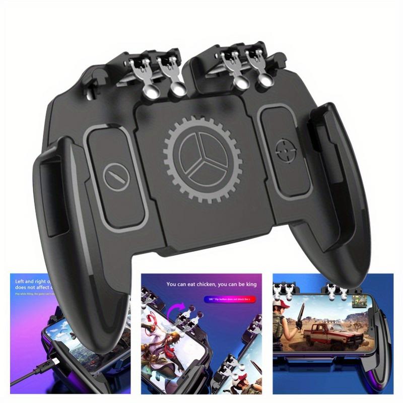 Gaming Console For Phone - ที่จับโทรศัพท์มือถือแบบ 6 นิ้ว พร้อมพัดลมระบายความร้อน จอยสติ๊กเกมแพด ตัวควบคุม