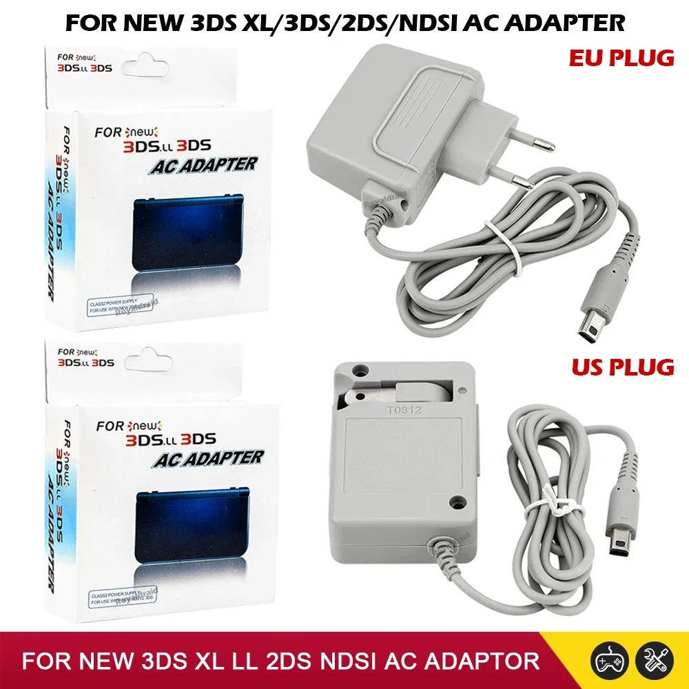 Gaming Console Buttons - อะแดปเตอร์จ่ายไฟ AC สำหรับ NEW 3DS XL