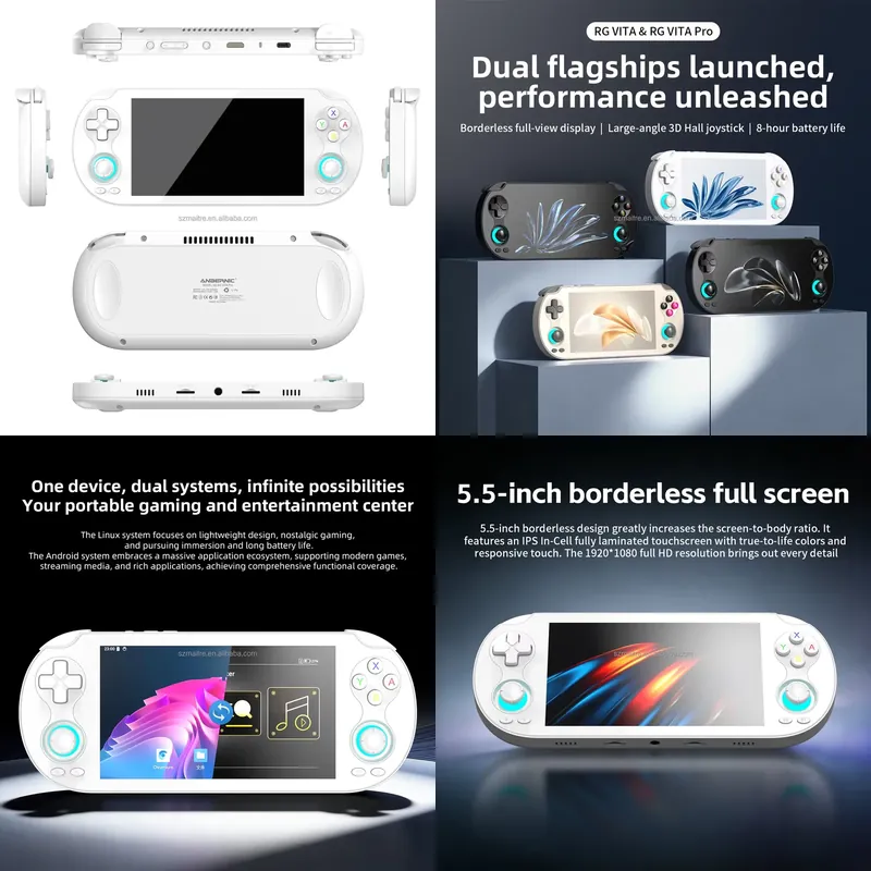 Gaming Console In - 【CHIMU HOME】 เครื่องเล่นเกมพกพาหน้าจอสัมผัสขนาด 5.5 นิ้ว พร้อมระบบปฏิบัติการคู่