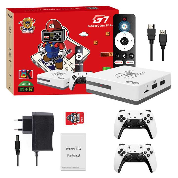 Gaming Console Tv - คุณภาพสูงแบบพกพา G7 เกมคอนโซลหน้าจอขนาดใหญ่เครื่องเล่นวิดีโอเกมทีวี