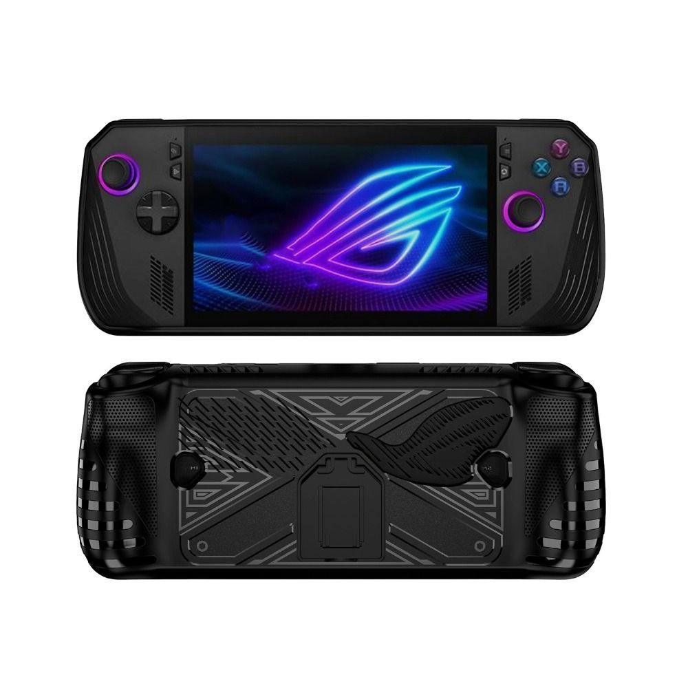 Gaming Console Rog Ally - เคสป้องกันสำหรับเครื่องเล่นเกมพกพาพร้อมขาตั้ง วัสดุ TPU นุ่ม ป้องกันการกระแทก ออกแบบตามหลักสรีรศาสตร์