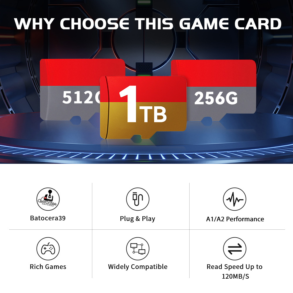 1TB ล่าสุด Batocera 39 OS TF ก - Gaming Console Latest บทวิจารณ์และราคา