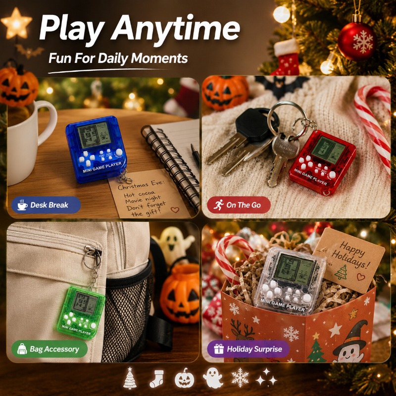 เครื่องเล่นเกมมินิเททริสแบบพกพ - Gaming Console Keychain บทวิจารณ์และราคา