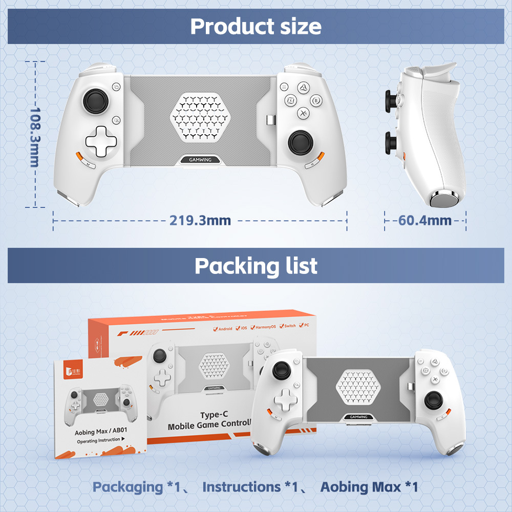 Original Gamwing Aobing Max Ty - Gaming Console For Phone บทวิจารณ์และราคา