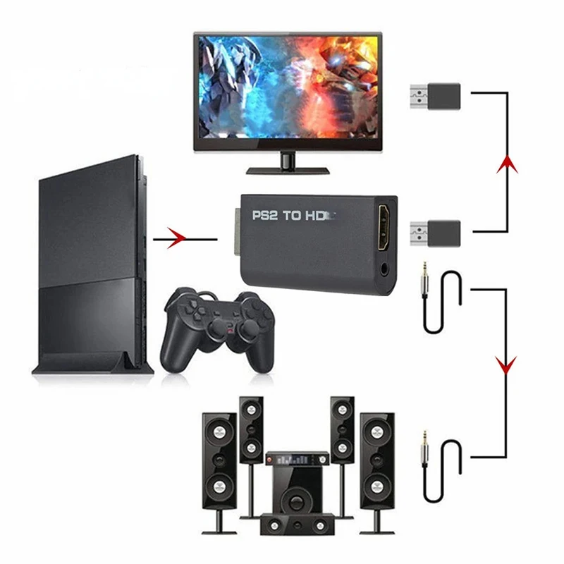 ตัวแปลงเสียงวิดีโอ PS2 เป็น HD - Gaming Console All บทวิจารณ์และราคา