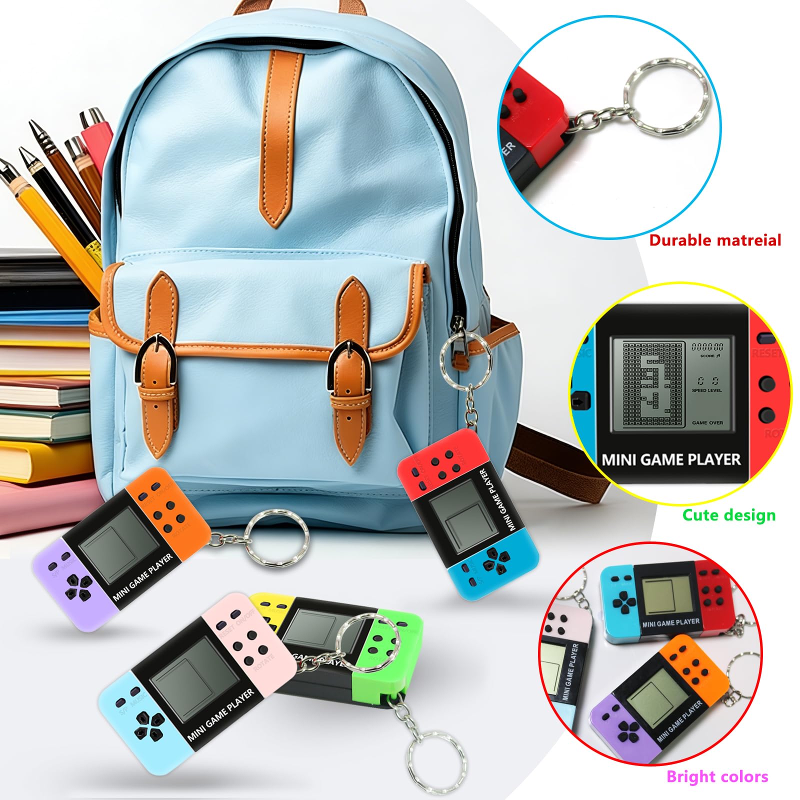 เครื่องเล่นเกมพกพาขนาดเล็กสำหร - Gaming Console Keychain บทวิจารณ์และราคา